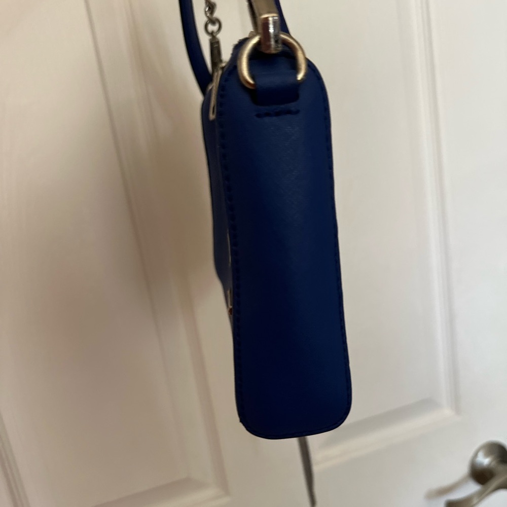 Rebecca Minkoff Avery crossbody bright blue & silver hardware and dust bag - Picture 3 of 15